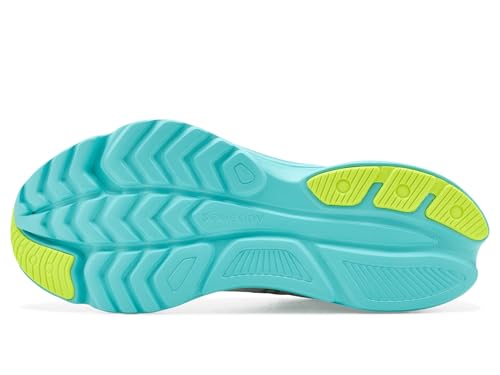 Saucony Women's Kinvara 16 Sneaker, White/Aqua, 7