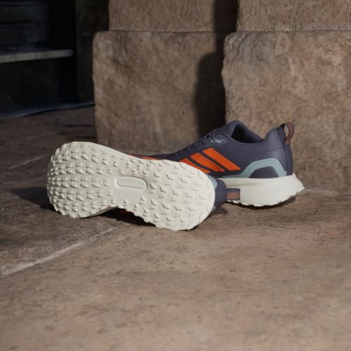 Adidas Men's Run Falcon 5 Trail, Aurora Onix/Pure Orange/Black, 10.5