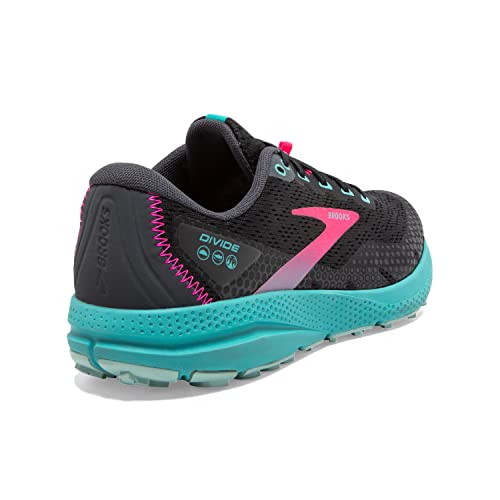 Brooks Women’s Divide 3 Trail Running Shoe - Pearl/Blue Coral/Pink - 8.5 Medium