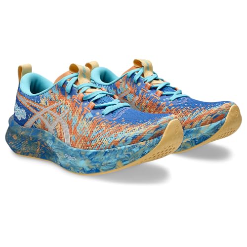 ASICS Women's Women's Noosa Tri 16Sneaker, Nature Blue Faded Orange, 8.5 US