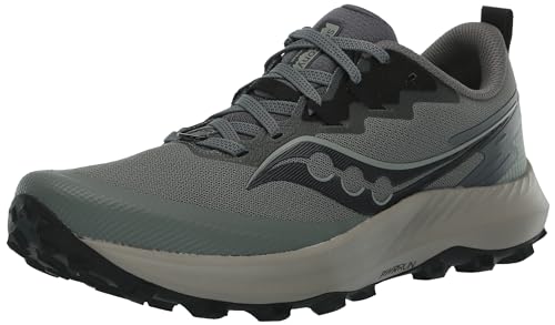 Saucony Men's Peregrine 14 Sneaker, Bough/Shadow, 8.5
