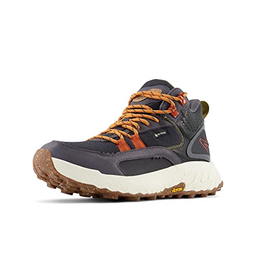New Balance Women's Fresh Foam X Hierro V1 Mid-Cut Trail Running Shoe, Black/Magnet/Cayenne, 8.5 M