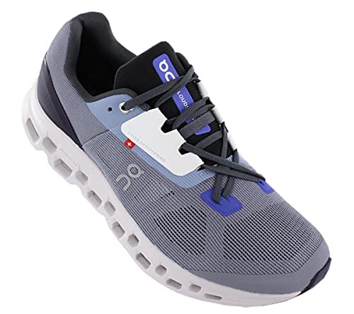 On Mens Cloudstratus Synthetic Textile Midnight Trainers 9 US