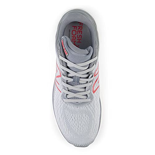New Balance Men's Fresh Foam X 840F V1 Running Shoe, Aluminum Grey/True Red, 10.5 M