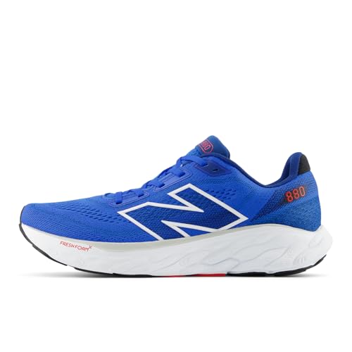 New Balance Men's Fresh Foam X 880 V14 Running Shoe, Blue Oasis/Atlantic Blue/True Red, 11 M