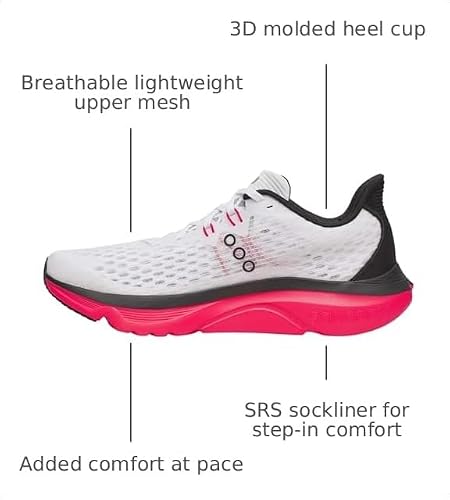 Saucony Men's Kinvara 16 Sneaker, White/Red, 11