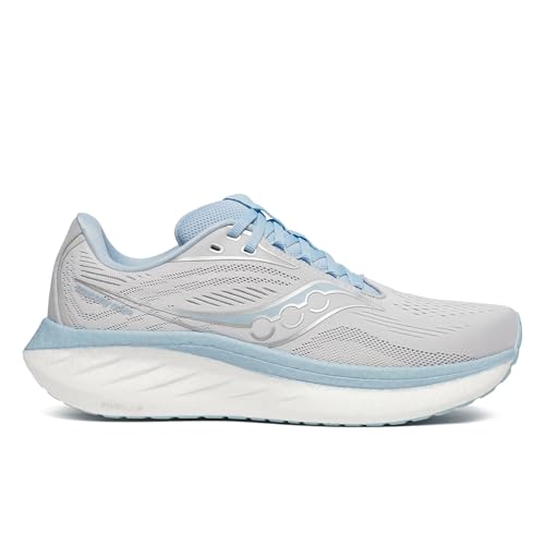 Saucony Women's Ride 18 Sneaker, Cloud/Dream, 10
