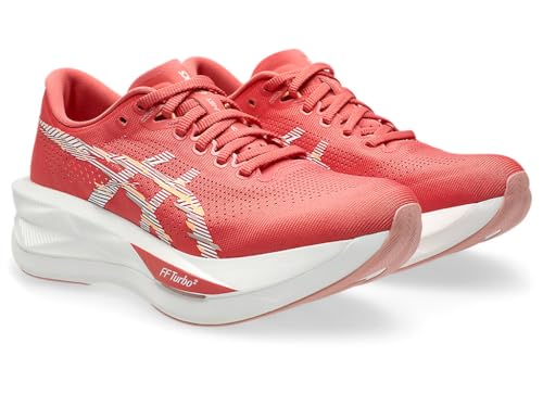 ASICS Women's SONICBLAST Running Shoes, 8, Dark Pink Clay/White