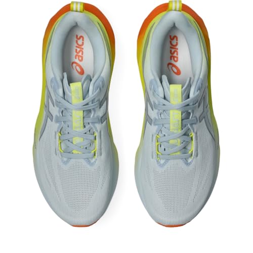 ASICS Men's NOVABLAST 5 Running Shoes, 12, Sky/Lemon Spark