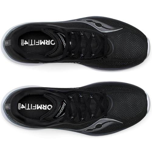 Saucony Men's Kinvara 15 Sneaker, Black/White, 11.5