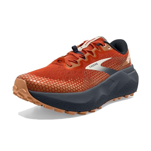 Brooks Men’s Caldera 6 Trail Running Shoe - Rooibos/Biscuit/Peacoat - 7.5 Medium