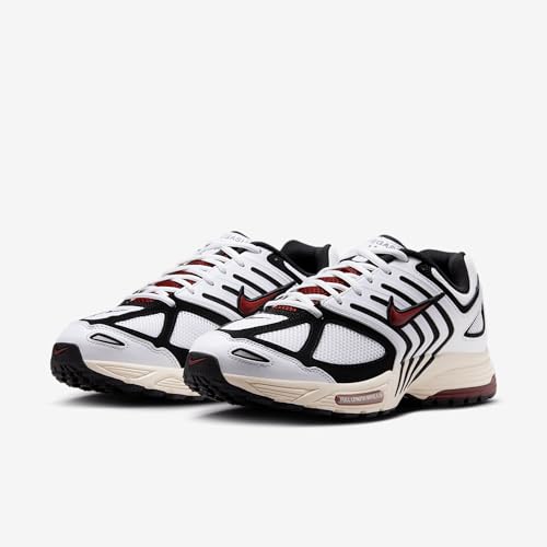 Nike Air Pegasus 2005 Men's Shoes (HQ5403-101, White/Pale Ivory/Metallic Silver/Dark Team Red) Size 10