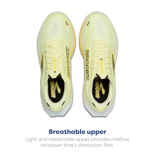 Brooks Men’s Hyperion 3 Neutral Running Shoe - Luminary/Black/Yellow - 10.5 Medium