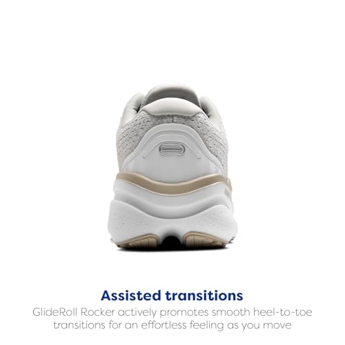 Brooks Men’s Ghost Max 2 Neutral Running & Walking Shoe - White/Pelican/Oyster - 11.5 Medium