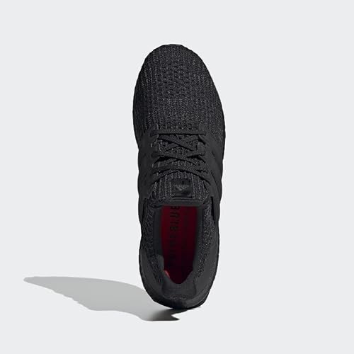adidas Men's Ultraboost 4.0 DNA, Black/Black/Active Red, 9
