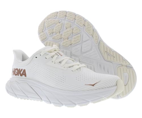 Hoka Women's Arahi 7 Blanc De Blanc/Rose Gold 8 Medium