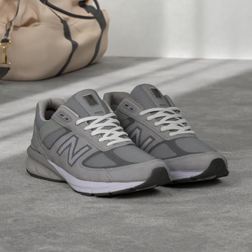 New Balance Men's Made In Us 990 V5 Sneaker, Grey/Castlerock, 7.5 M US