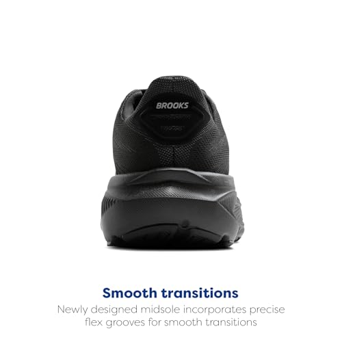 Brooks Men’s Ghost 17 Neutral Running Shoe - Black/Black/Ebony - 7.5 Medium