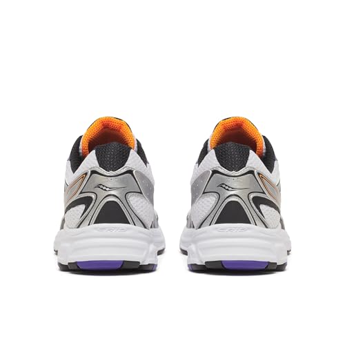 Saucony Unisex Ride Millennium Running Shoe, White/Purple, 13