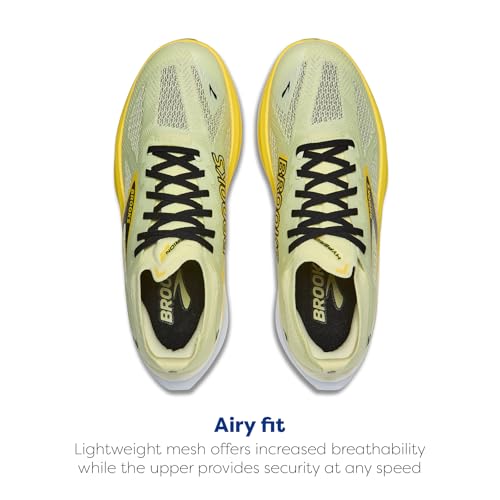 Brooks Men's Hyperion Max 3 Neutral Running Shoe - Luminary/Cyber Yellow/Black - 12.5 Medium