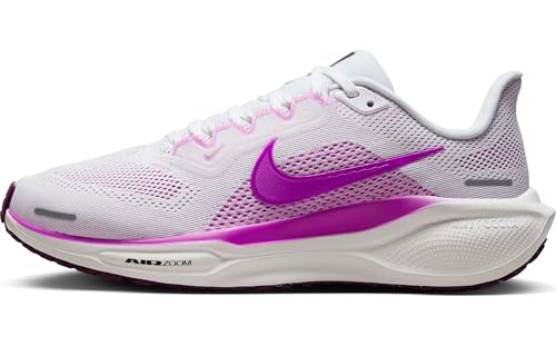 Nike Pegasus 41 Women's Road Running Shoes (FD2723-103, White/Black/Beyond Pink/Hyper Violet) Size 7