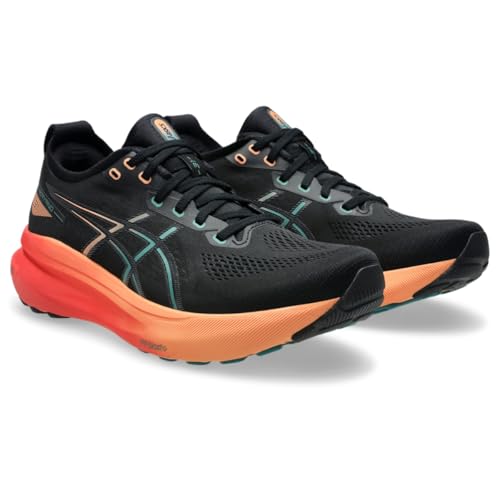 ASICS Men's Gel-Kayano 31 Running Shoes, 10.5, Black/Rainy Lake