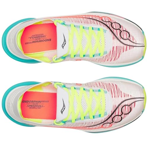 Saucony Unisex Endorphin Elite 2 Running Shoe, White/Mutant, 10.5