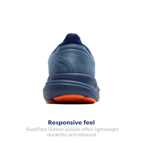 Brooks Men’s Revel 8 Neutral Running & Walking Shoe - Blue/Blue/Orange - 10.5 Medium