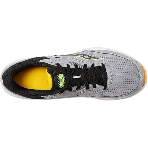 Saucony Men's Cohesion 16 Sneaker, Fossil/Sulphur, 9.5