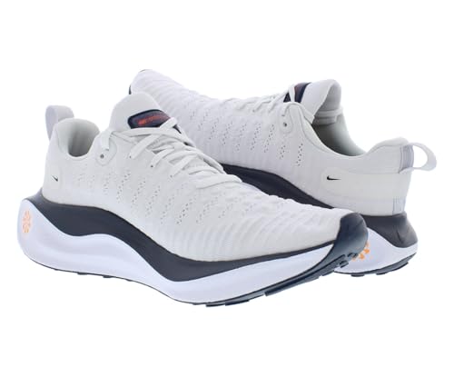 Nike Reactx Infinity Run 4 Mens Shoes Size 10, Color: Platinum Tint/Total Orange-White