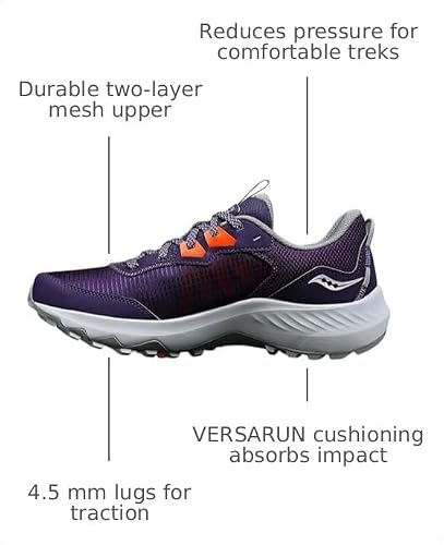 Saucony Women's Aura Tr Sneaker, Cavern/Vizired, 8.5