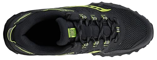 Saucony Men's Versafoam Excursion TR13 Trail Running Shoe, GREY/CITRON, 10 M US