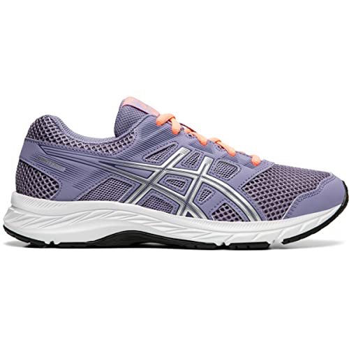 ASICS Kids Girl's Gel-Contend 5 (Big Kid) Ash Rock/Silver 6.5 Big Kid