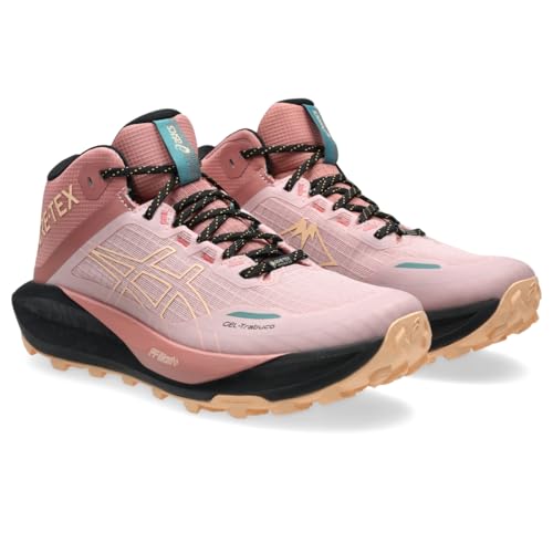 ASICS Women's Gel-Trabuco MT GTX Trail Running Shoes, 11, MORGANITE/Apricot Crush
