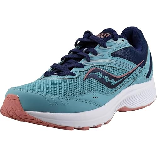 Saucony Women's Cohesion 15 Sneaker, Rain/Sodalite, 7.5