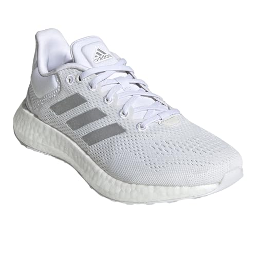 adidas Pureboost 21 Womens Shoes Size 7.5, Color: Grey/White