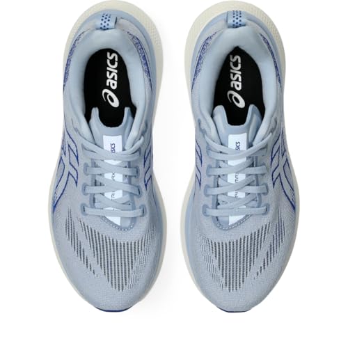 ASICS Women's GLIDERIDE MAX 2 Wide Running Shoes, 8.5, Solid AIR/Prussian Blue