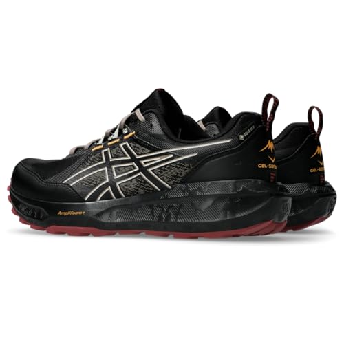 ASICS Men's Gel-Sonoma 8 GTX Running Shoes, 10.5, Black/Brisket RED