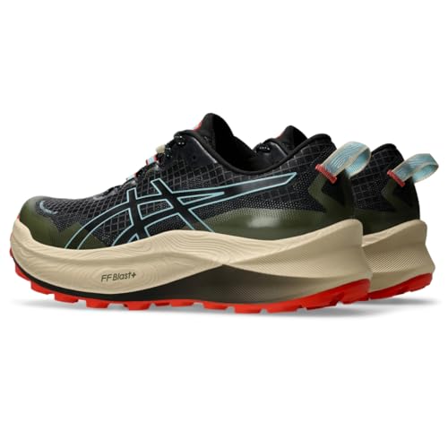 ASICS Men's Trabuco Max 3 Running Shoes, 7.5, Black/Smoke Blue