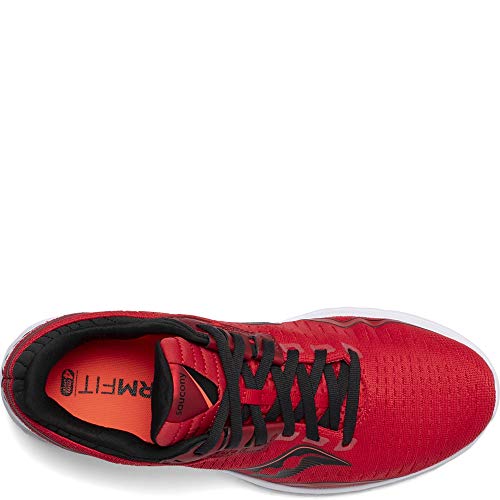 Saucony Men's S20551-30 Kinvara 11 Running Shoe, Red | Black - 12 M US