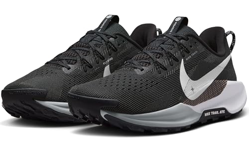 Nike Men's Pegasus Trail 5 Black/White/Anthracite/Wolf Grey 9.5 Medium