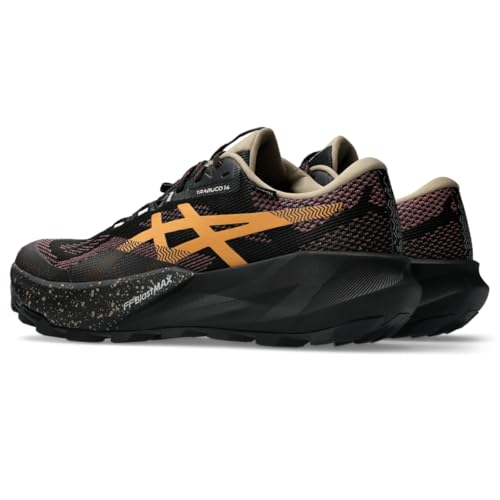 ASICS Men's Trabuco 14 GTX Running Shoes, 11, Black/Brisket RED