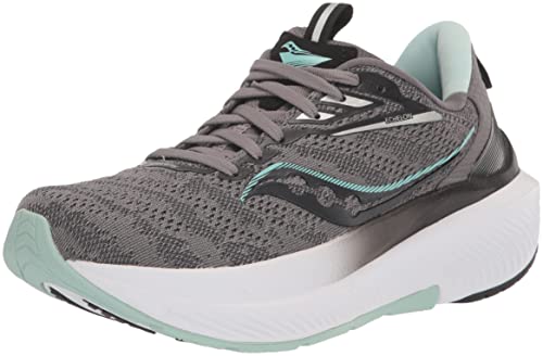 Saucony Echelon 9, Running Shoe Womens, Charcoal/Ice, 7