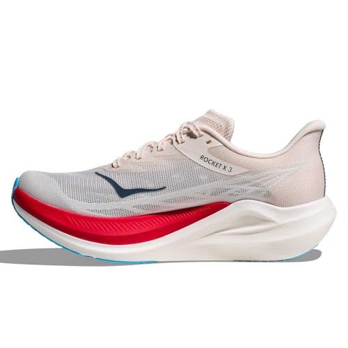 Hoka Unisex Rocket X 3 Alabaster/Frost 10.5 Medium - alternate view 3