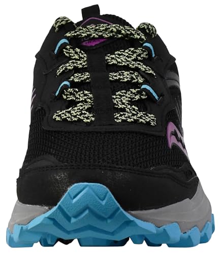 Saucony Women's Excursion TR15 Shoes, Black/Riz/Lime, 8 W
