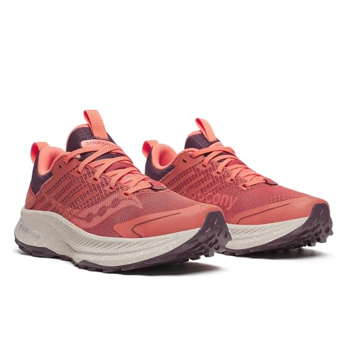Saucony Women's Ride Tr2 Sneaker, Brick/Wine, 10