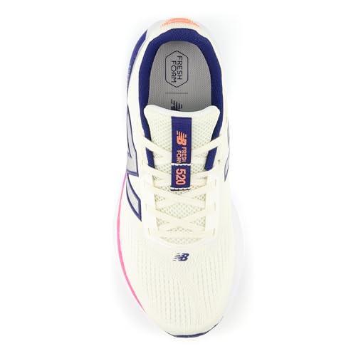 New Balance Women's Fresh Foam 520 v9 Running Shoe, Angora/Blue Oyster, 11