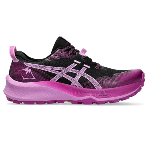 ASICS Women's Gel-Trabuco 12 Running Shoes, 9, Black/Lavender Glow