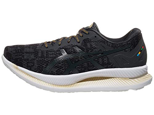 ASICS Women's Glideride Running Shoes, 6.5, Black/Graphite Grey