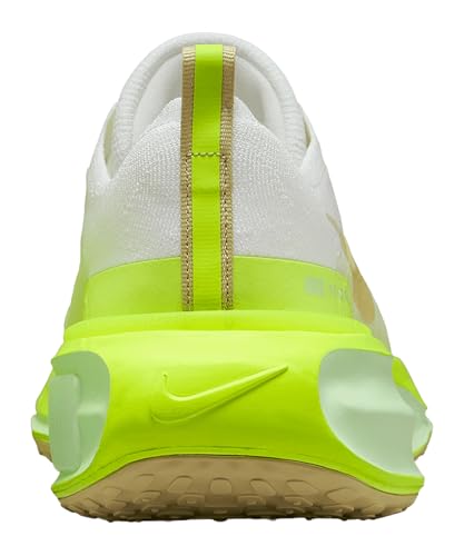 Nike Invincible 3 Men's Road Running Shoes (DR2615-104, White/Volt/Sail/Team Gold) Size 11.5
